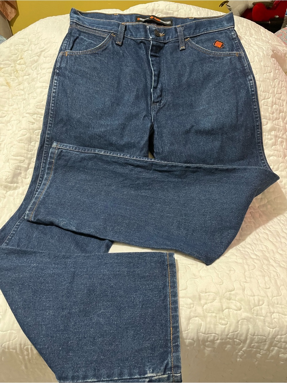 Wrangler Relaxed Fit Jeans in Dark Blue Denim